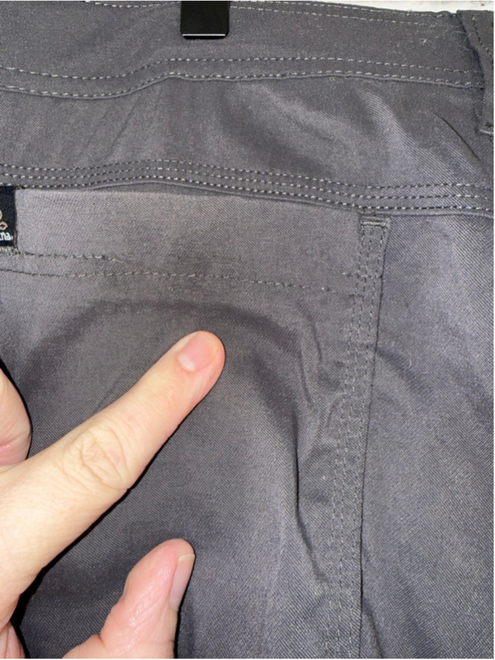 Men's Prana Zion Gray Cargo Pants size Large 30 inseam Adjustable Hiking Pants - Picture 13 of 16